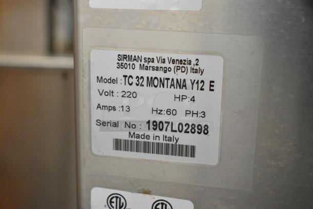 Sirman TC 32 MONTANA Y12 E Metal Commercial Meat Mixer Grinder on Commercial Casters. 220 Volts, 3 Phase. - Image 8 of 8