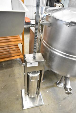Alfa Stainless Steel Commercial Manual Sausage Stuffer.