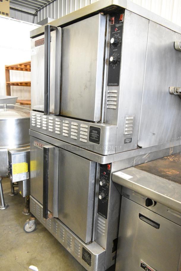 2 Blodgett Stainless Steel Commercial Natural Gas Powered Full Size Convection Oven w/ Solid Doors, Metal Oven Racks and Thermostatic Controls. 2 Times Your Bid! - Image 1 of 10