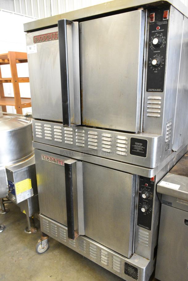 2 Blodgett Stainless Steel Commercial Natural Gas Powered Full Size Convection Oven w/ Solid Doors, Metal Oven Racks and Thermostatic Controls. 2 Times Your Bid! - Image 2 of 10