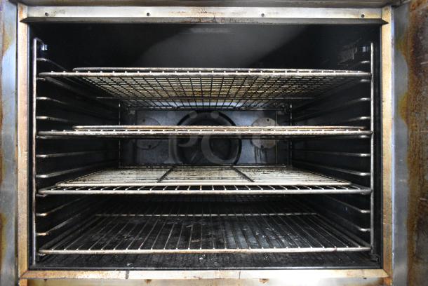 2 Blodgett Stainless Steel Commercial Natural Gas Powered Full Size Convection Oven w/ Solid Doors, Metal Oven Racks and Thermostatic Controls. 2 Times Your Bid! - Image 6 of 10