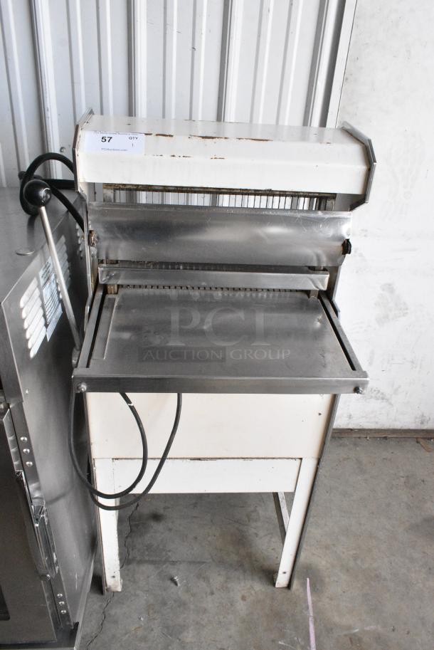 Oliver 777 Metal Commercial Floor Style Bread Loaf Slicer. 115 Volts, 1 Phase. Tested and Working! - Image 1 of 7