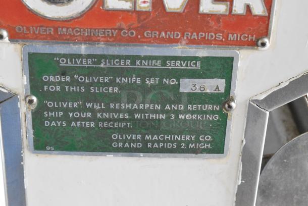 Oliver 777 Metal Commercial Floor Style Bread Loaf Slicer. 115 Volts, 1 Phase. Tested and Working! - Image 7 of 7
