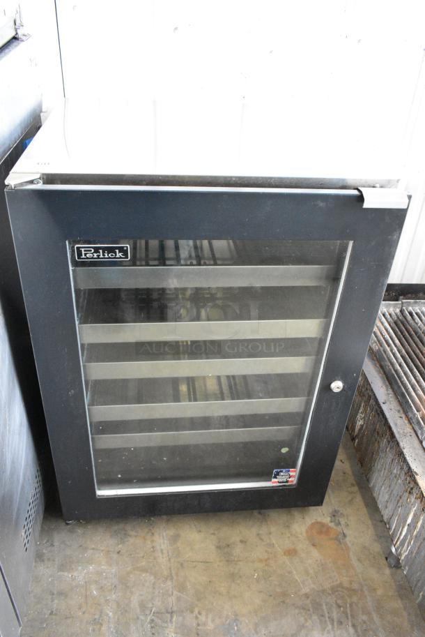 Perlick HC24WS Metal Commercial Single Door Undercounter Cooler. 115 Volts, 1 Phase. Tested and Does Not Power On - Image 1 of 5
