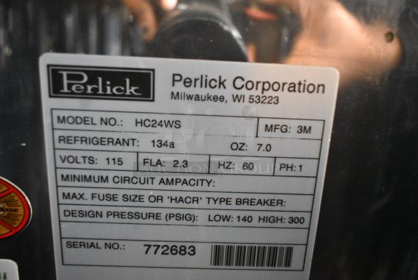 Perlick HC24WS Metal Commercial Single Door Undercounter Cooler. 115 Volts, 1 Phase. Tested and Does Not Power On - Image 5 of 5