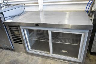 Randell 40048A Stainless Steel Commercial 2 Door Cooler Merchandiser. 115 Volts, 1 Phase. Tested and Powers On But Does Not Get Cold