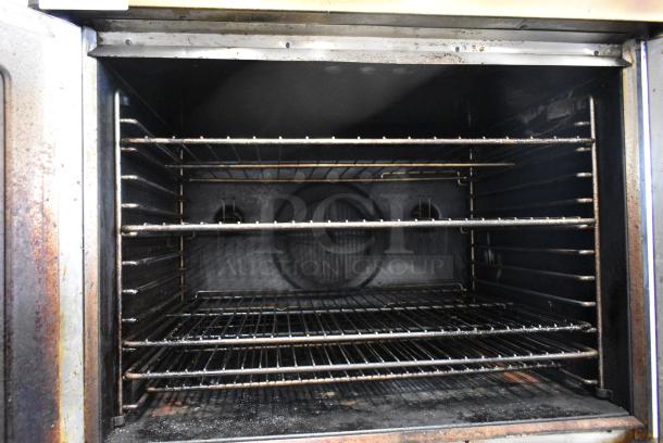 2 Blodgett Stainless Steel Commercial Natural Gas Powered Full Size Convection Ovens w/ View Through Doors, Metal Oven Racks on Commercial Casters. 2 Times Your Bid! - Image 6 of 14