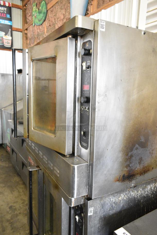 2 Blodgett Stainless Steel Commercial Natural Gas Powered Full Size Convection Ovens w/ View Through Doors, Metal Oven Racks on Commercial Casters. 2 Times Your Bid! - Image 11 of 14