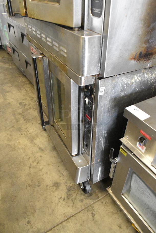 2 Blodgett Stainless Steel Commercial Natural Gas Powered Full Size Convection Ovens w/ View Through Doors, Metal Oven Racks on Commercial Casters. 2 Times Your Bid! - Image 12 of 14