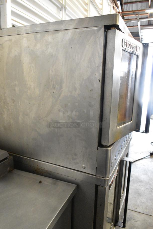 2 Blodgett Stainless Steel Commercial Natural Gas Powered Full Size Convection Ovens w/ View Through Doors, Metal Oven Racks on Commercial Casters. 2 Times Your Bid! - Image 13 of 14