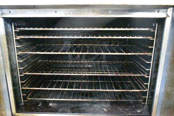 2 Blodgett Stainless Steel Commercial Natural Gas Powered Full Size Convection Ovens w/ Solid Doors, Metal Oven Racks and Thermostatic Controls. 2 Times Your Bid! - Image 7 of 9