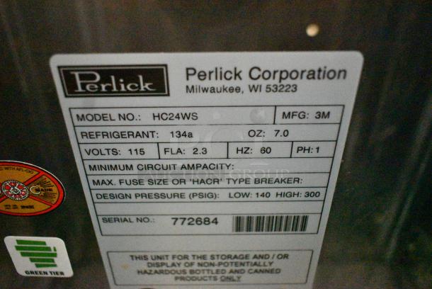 Perlick HC24WS Metal Commercial Single Door Undercounter Cooler. 115 Volts, 1 Phase. Tested and Does Not Power On - Image 5 of 5