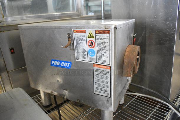 Pro-Cut KG-22W Stainless Steel Commercial Countertop Meat Grinder Hub. 115 Volts, 1 Phase. Tested and Working! - Image 4 of 7