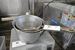 3 Metal Sauce Pan. 3 Times Your Bid!