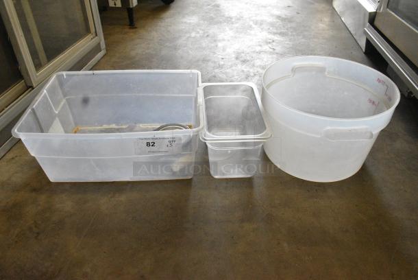 ALL ONE MONEY! lot of 3 Various Poly Bins. - Image 2 of 5