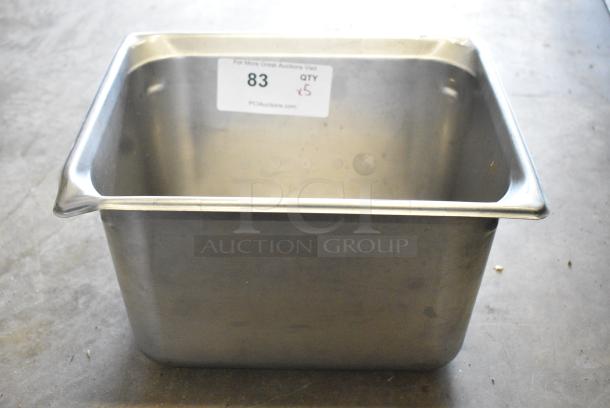 5 Stainless Steel Drop In Bins. 5 Times Your Bid! - Image 2 of 3