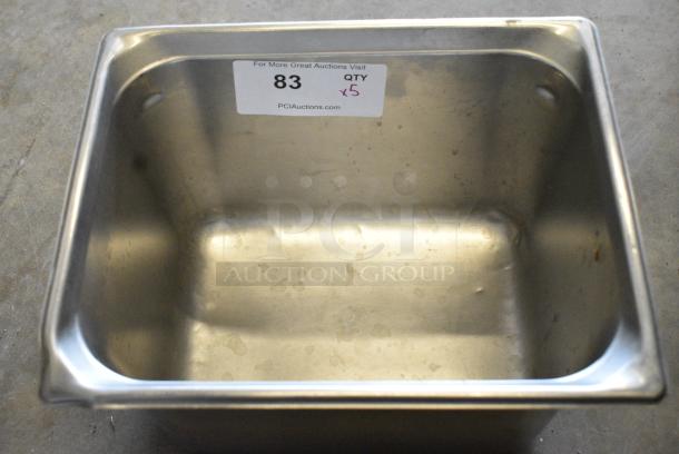 5 Stainless Steel Drop In Bins. 5 Times Your Bid! - Image 3 of 3