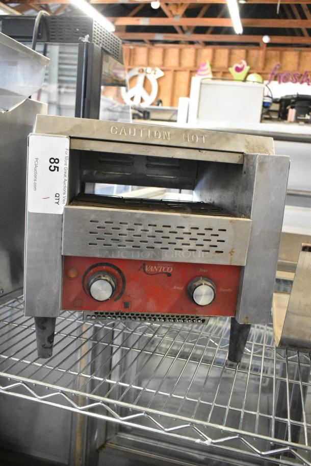 Avantco CTA7001 Stainless Steel Commercial Countertop Electric Conveyor Toaster Oven. 120 Volts, 1 Phase. Tested and Working! - Image 1 of 7