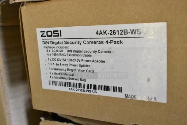 BRAND NEW IN BOX! Zosi 4AK-2612B-WS-US Digital Security Camera Pack - Image 3 of 8
