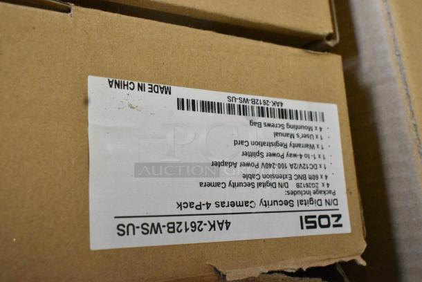 BRAND NEW IN BOX! Zosi 4AK-2612B-WS-US Digital Security Camera Pack - Image 4 of 8