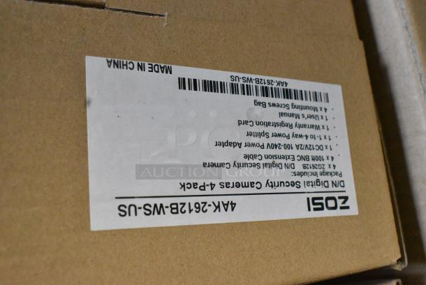 BRAND NEW IN BOX! Zosi 4AK-2612B-WS-US Digital Security Camera Pack - Image 5 of 8