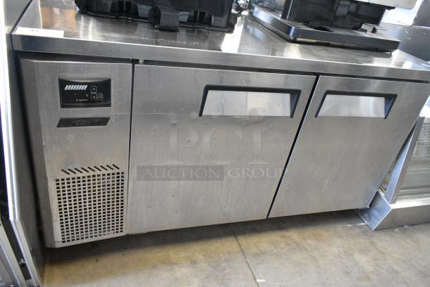 Turbo Air JUR-60 Stainless Steel Commercial Undercounter 2 Door Cooler on Commercial Casters. 115 Volts, 1 Phase. Tested and Powers on But Does Not Get Cold - Image 2 of 7