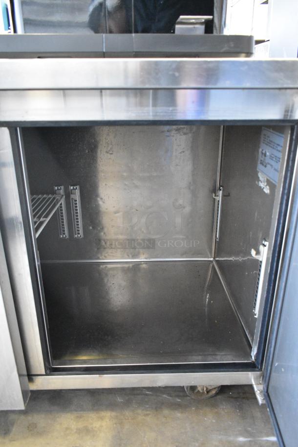 Turbo Air JUR-60 Stainless Steel Commercial Undercounter 2 Door Cooler on Commercial Casters. 115 Volts, 1 Phase. Tested and Powers on But Does Not Get Cold - Image 6 of 7
