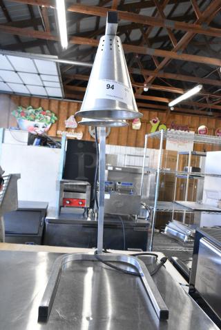 Carlisle HL7237 Metal Countertop 2 Head Warming Lamp. 115 Volts, 1 Phase. Tested and Working!