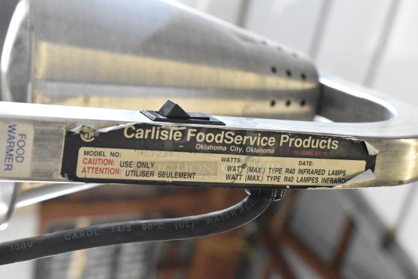 Carlisle HL7237 Metal Countertop 2 Head Warming Lamp. 115 Volts, 1 Phase. Tested and Working! - Image 5 of 6