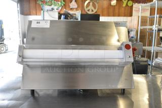 2023 PrepLine DR-3S Stainless Steel Commercial Countertop Dough Sheeter. 115 Volts, 1 Phase. Tested and Working!