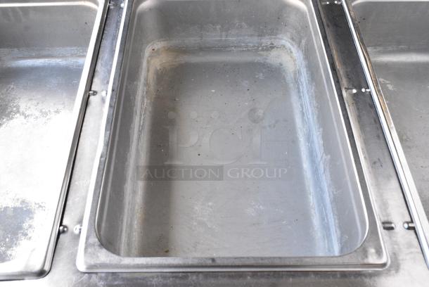 CookRite CSTEA-3 Stainless Steel Commercial 3 Bay Steam Table w/ Under Shelf. 120 Volts, 1 Phase. Tested and Working! - Image 6 of 9