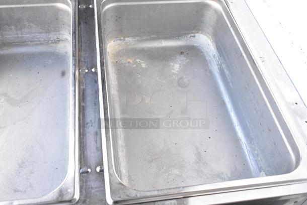 CookRite CSTEA-3 Stainless Steel Commercial 3 Bay Steam Table w/ Under Shelf. 120 Volts, 1 Phase. Tested and Working! - Image 7 of 9