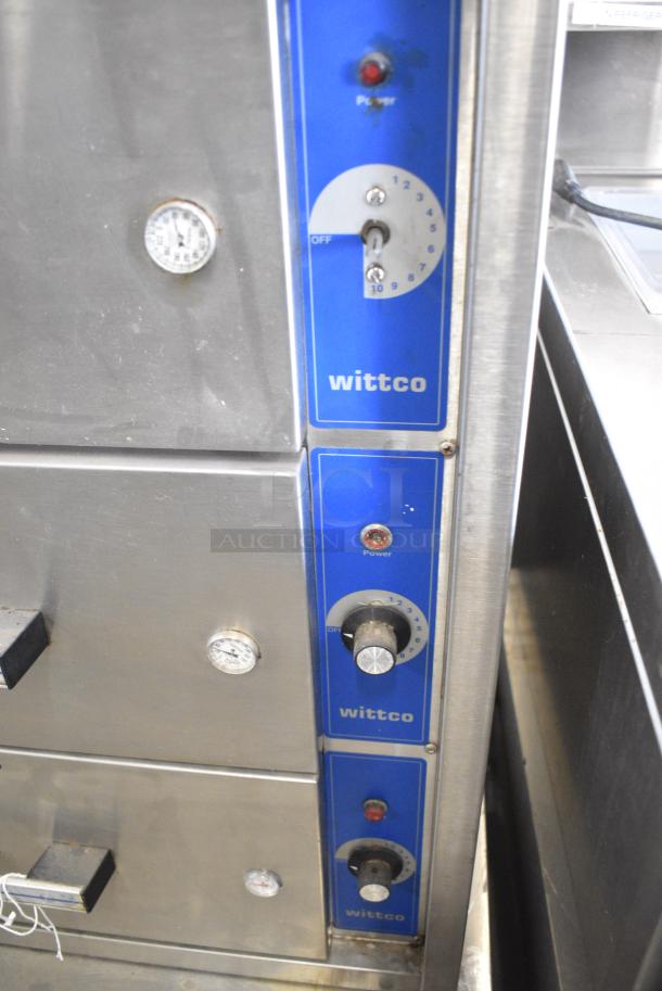 Wittco 200-3R Stainless Steel Commercial Countertop 3 Drawer Warming Drawer. 120 Volts, 1 Phase. Tested and Working! - Image 3 of 6