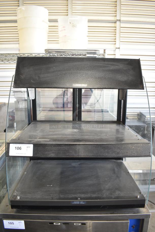 Hatco GRCMW-26D Metal Commercial Countertop Heated 2 Tier Display Case Merchandiser. 120 Volts, 1 Phase. Tested and Working! - Image 1 of 6
