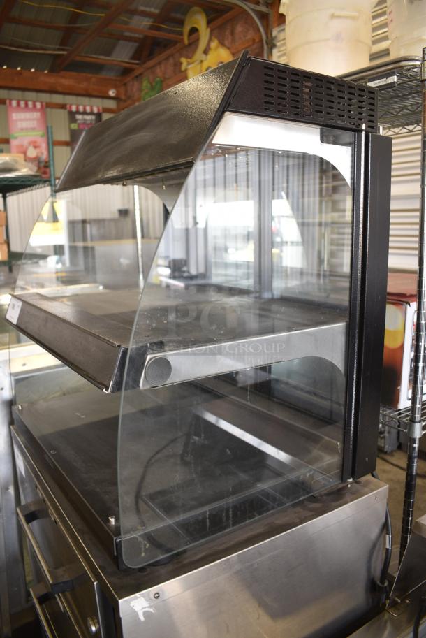 Hatco GRCMW-26D Metal Commercial Countertop Heated 2 Tier Display Case Merchandiser. 120 Volts, 1 Phase. Tested and Working! - Image 3 of 6