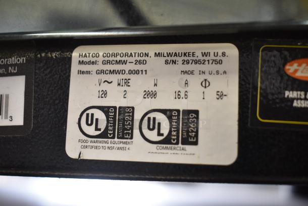 Hatco GRCMW-26D Metal Commercial Countertop Heated 2 Tier Display Case Merchandiser. 120 Volts, 1 Phase. Tested and Working! - Image 5 of 6