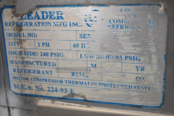 Leader Metal Commercial Floor Style Deli Display Case Merchandiser. 120 Volts, 1 Phase. Tested and Working! - Image 6 of 7