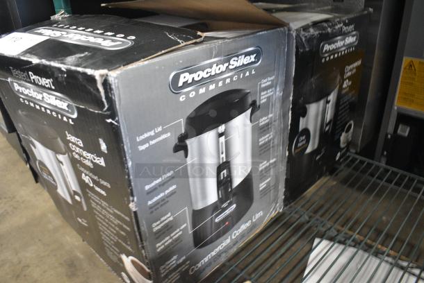 2 IN ORIGINAL BOX! Proctor Silex 45040R 40 Cup (200 oz.) Coffee Urn / Percolator. 120 Volts, 1 Phase. 2 Times Your Bid! - Image 7 of 7