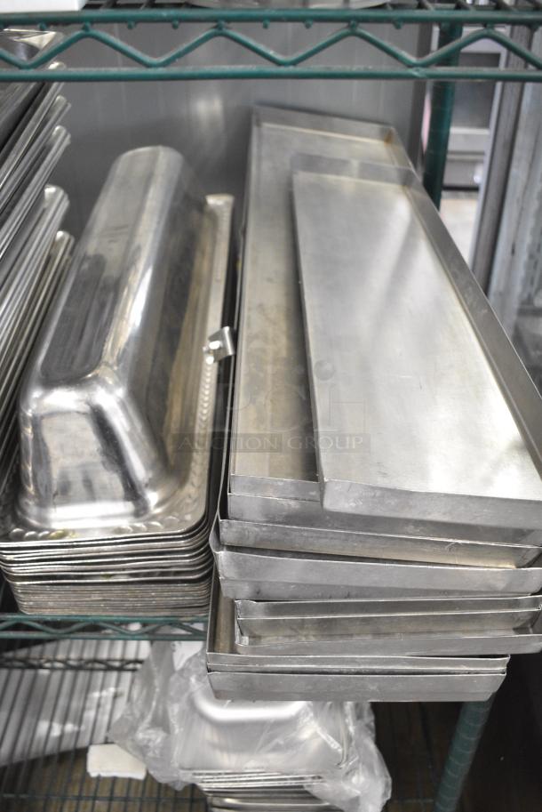 ALL ONE MONEY! Tier Lot of Various Items Including Stainless Steel Drop In Bins and Poly Bins - Image 4 of 4
