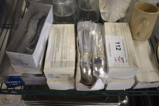 ALL ONE MONEY! Tier Lot of Various Items Including Poly Drop In Bins, Glasses and Various Silverware - Image 3 of 6