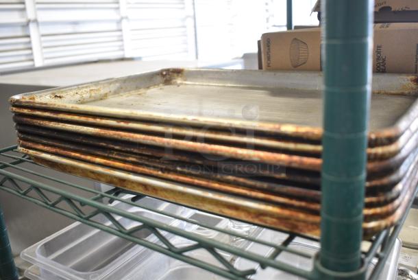 7 Metal Half Size Baking Pans. 7 Times Your Bid! - Image 2 of 2