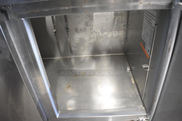 Bison BPT-67 Stainless Steel Commercial Pizza Prep Table on Commercial Casters. 115 Volts, 1 Phase. Tested and Working! - Image 6 of 9