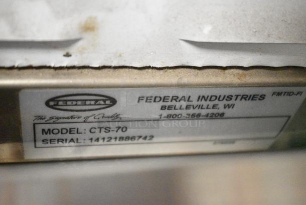 Federal Metal Commercial Countertop Sushi Display Case Merchandiser. 115 Volts, 1 Phase. Tested and Working! - Image 5 of 6