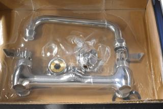 BRAND NEW SCRATCH AND DENT! Waterloo 750FW88 Wall-Mounted Faucet with 8" Centers and 8" Swing Spout