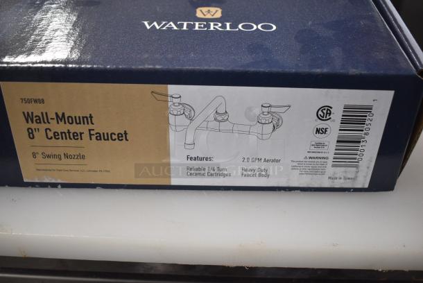BRAND NEW SCRATCH AND DENT! Waterloo 750FW88 Wall-Mounted Faucet with 8" Centers and 8" Swing Spout - Image 3 of 4