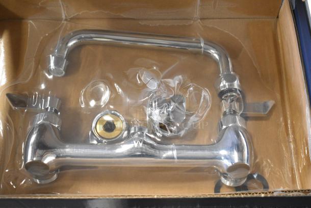 BRAND NEW SCRATCH AND DENT! Waterloo 750FW88 Wall-Mounted Faucet with 8" Centers and 8" Swing Spout - Image 1 of 2