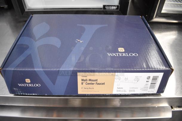 BRAND NEW SCRATCH AND DENT! Waterloo 750FW88 Wall-Mounted Faucet with 8" Centers and 8" Swing Spout - Image 2 of 2