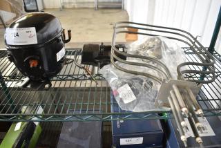 5 Various BRAND NEW SCRATCH AND DENT! Items Including Embraco NT2210UV Motor, Garland / US Range CK228A Front Burner Kit HPCK228A, Burner. 5 Times Your Bid!