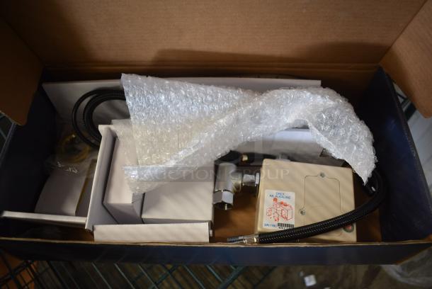BRAND NEW SCRATCH AND DENT! Waterloo 750EFDMHS Deck Mount Chrome Hands-Free Sensor Faucet with 4 3/4" Gooseneck Spout and Concealed Sensor 750EFDMHS - Image 1 of 4