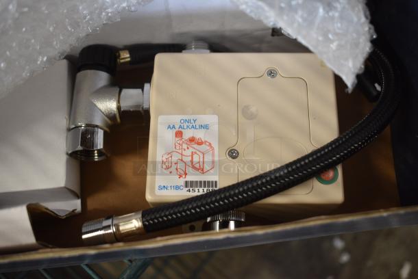 BRAND NEW SCRATCH AND DENT! Waterloo 750EFDMHS Deck Mount Chrome Hands-Free Sensor Faucet with 4 3/4" Gooseneck Spout and Concealed Sensor 750EFDMHS - Image 2 of 4